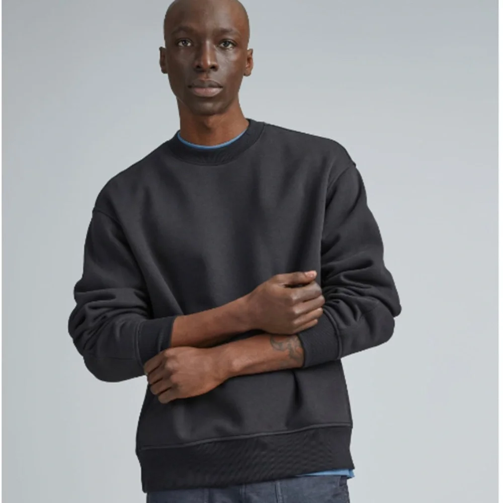 Everlane The Track Crewneck Sweatshirt Dark Heather Grey Size Small - Picture 1 of 2
